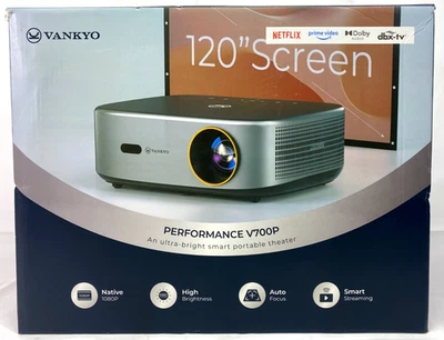 Vankyo Performance V700 Pro Native 1080P Wireless WebOS Single LCD Projector - Image 1 of 3