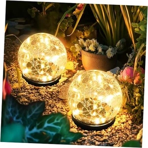 Solar Lights Outdoor for Yard Patio Porch, Garden Decor 2 PACK Warm White - Picture 1 of 7