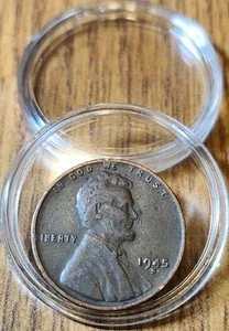 Vintage and Rare 1945S Lincoln Wheat Penny –ERROR “L” in Liberty - Picture 1 of 2