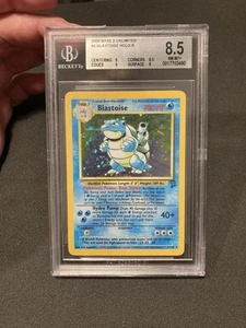 2000 Pokémon Base Set 2 Unlimited Blastoise 2/130 Holo W/ Swirl BGS 8.5 - Picture 1 of 2