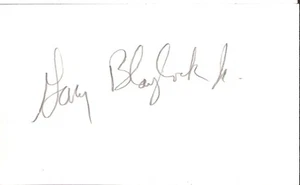 Gary Blaylock Jr. New York Mets Minor League First baseman Autographed 3x5 Card - Picture 1 of 1