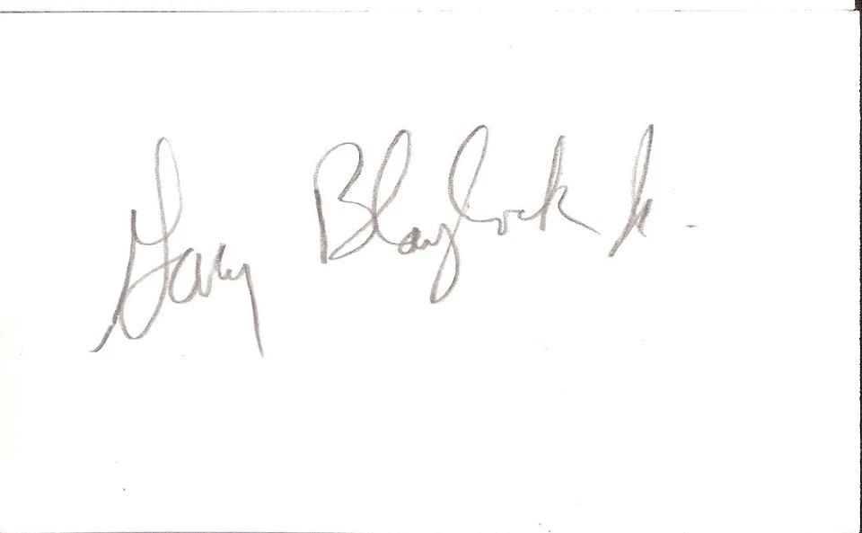 Gary Blaylock Jr.  New York Mets Minor League First baseman Autographed 3x5 Card - Image 1 of 1