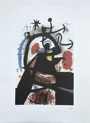 JOAN MIRÓ - The Permissionary - signed, numbered edition 112/150,56x76cm - image 1 of 4