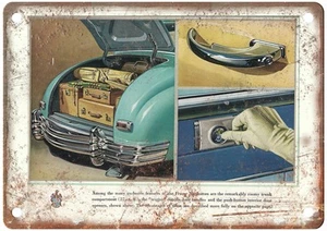 Letrero de metal Frazer Manhattan 1948 vintage anuncio automático aspecto retro AN3508 - Imagen 1 de 2