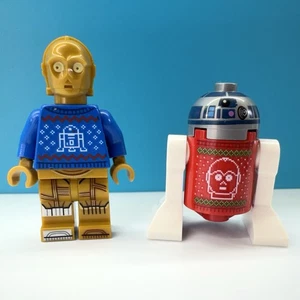 LEGO Star Wars Weihnachtspullover C-3PO & R2-D2 Droiden 2022 75340 sw1241 sw1238 - Bild 1 von 4