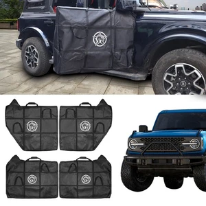 Fit For Ford Bronco 4 Doors 2021-2024 Front and Rear Door Storage Bags Organizer - Picture 1 of 9