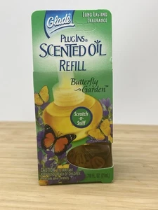 Vtg Glade Plugins Scented Oil BUTTERFLY GARDEN refill Fragrance 2002 New In Box - Picture 1 of 5