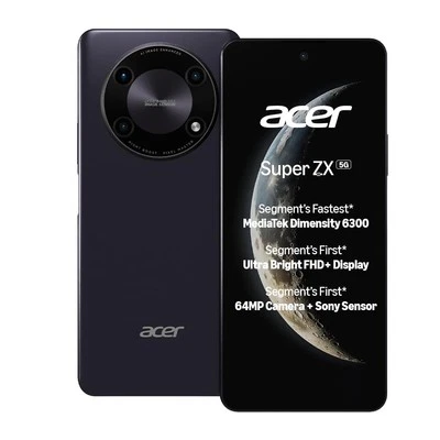 Acer Super ZX 5G (Lunar Blue, 8GB RAM, 128GB Storage) Versione Globale Sbloccato - Immagine 1 di 4