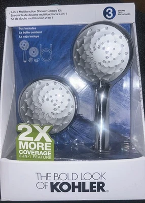 Kohler R28159-G-CP, kit combo de chuveiro multifuncional 2 em 1, cromado polido - Imagem 1 de 4