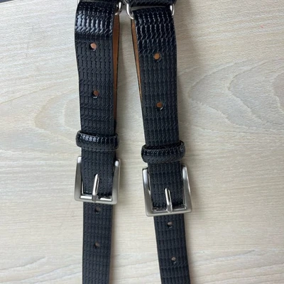Trafalgar Leather Suspenders Black  Embossed — 第 1/4 张图片