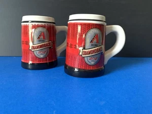 ARIZONA DIAMONDBACKS BUDWEISER 16 OUNCE BEER MUGS SET OF 2 - Picture 1 of 7