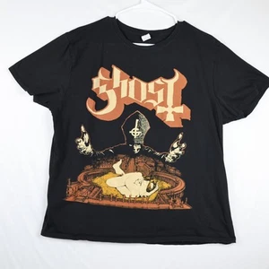 Ghost Shirt Mens Extra Large Black Band Metal Rock Pope Graphic T-Shirt Tee XL - Picture 1 of 10
