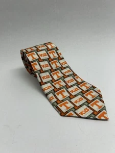 University Tennessee Volunteers Logo Neck Tie Eagels Wings Brand 100% Silk Gift - Picture 1 of 5