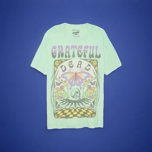 American Eagle Women’s Oversized AE BAND TEE Grateful Dead Graphic T-Shirt XS/S - Picture 1 of 7