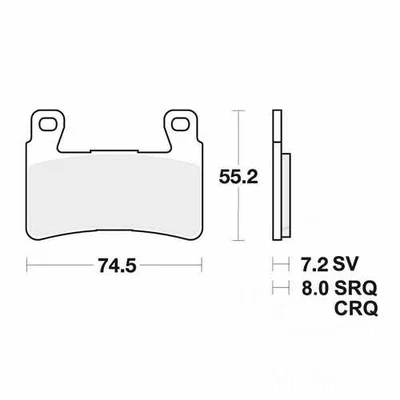 Pastillas de freno TRW nuevas para Honda CBR 900 RR 1998-2003 Foto 1 de 4