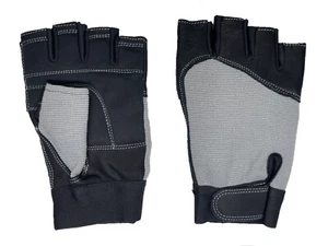 Men's  1/2 Finger Cycling Gloves (Reverse Stitch) - Picture 1 of 15