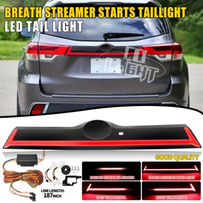 Luz de freno trasera LED ahumada para maletero Toyota Highlander 2014-2019 con agujero  Foto 1 de 4