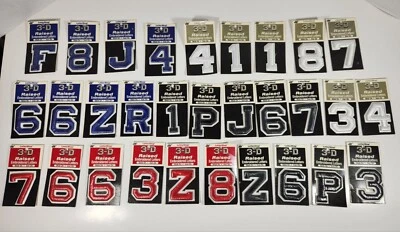 NUEVO JOY LETTERHOP 3-D ELEVADO BORDADO MIXTO PALO SOBRE HIERRO EN LOTE DE 30 Foto 1 de 4