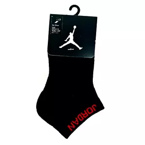 Nike Kids Air Jordan JUMPMAN 3 PARES Calcetines Crew Negro/Blanco/Rojo Zapatos Talla 10C 3Años - Imagen 1 de 14