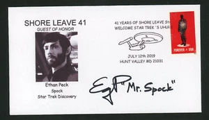Ethan Peck "Mr. Spock" Signed Autograph Cover Star Trek Discovery TV Show - Picture 1 of 2