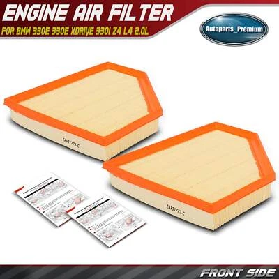 2x Filtro de aire del motor para BMW 330e 330e xDrive 330i 330i GT xDrive 330i xDrive Z4 Foto 1 de 4