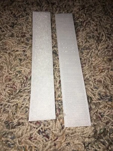 Tira de sujeción adhesiva cerrada blanca de gancho y bucle de 1"" W x 6"" L, 10 piezas - Imagen 1 de 9