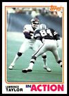 1982 Topps Football Card Lawrence Taylor Action New York Giants #435 NM