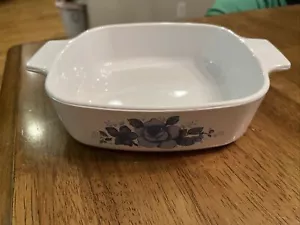 Corning Ware Blue Velvet Rose A-1 -B 1 Quart Casserole Dish - Picture 1 of 2