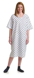 Hospital Patient Gown Medium weight Medical Exam Gown Hosp Grade - Picture 1 of 3