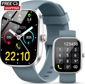 Smart Watch, 1.91"Smartwatch for Men Women (Answer/Make Call), Fitness Tracker w - Picture 1 of 7