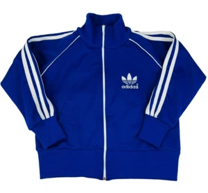 Vintage Kids Adidas Equipment Blue Zip Up Track Suit Jacket Youth Size M - Picture 1 of 9