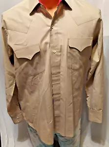 Vintage Ruddock Bros hellbraun Western Button Down Größe M? Made in USA - Bild 1 von 8