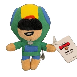 NWT Brawl Stars Line Friends LEON Clip On Plush Key Ring Chain 4" - Picture 1 of 3