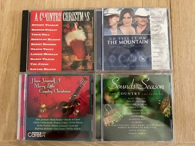 Various Country Christmas 4 CD lot- The Judds - George Strait - Dolly Parton - Image 1 of 4