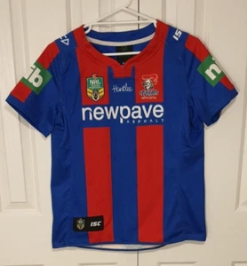 NEWCASTLE KNIGHTS ISC Brand 2016 NRL Rugby League Season Jersey Shirt. Size 14. - Picture 1 of 12