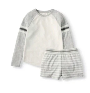 Wonder Nation Girls 2 Piece Pajama Set Shorts Soft Pants Tee Size XS NEW - Picture 1 of 3