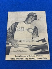 Vintage 1957 Frank Robinson Kahns Baseball Card Cincinnati Reds P-G