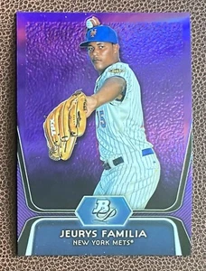 2012 Bowman Platinum Prospects lila Refraktor Jeurys Familia #BPP56 Mets - Bild 1 von 2