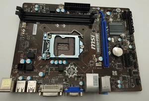 MSI H81M-P33 LGA1150 INTEL H81 2x DDR3 PCIe microATX mit Blende Gebraucht✅ - Bild 1 von 4