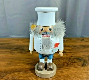 Arte popular de los Montes Metálicos Richard Glasser Seiffen Cascanueces Chef Cook 7,5" - Imagen 1 de 7