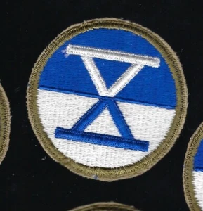 Vintage Military Embroidered Patch WWII Koren War 10th Army Corps 1942-68 Lot AP - Picture 1 of 4