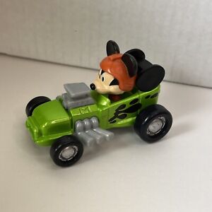 Disney Jr Mickey Mouse and the Roadster Racers Diecast LOT of 2 Cars Red Green