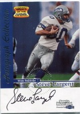 1999 Sports Illustrated Greats of the Game  STEVE LARGENT  Autograph - SEAHAWKS