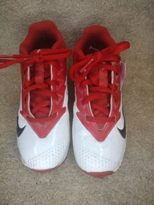 Nike Vapor B5BL Cleats, Size US 12C White w/ Red Trim - Picture 1 of 12