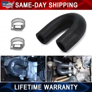 LS Heater Core Bypass Delete Hose Coolant Crossover w/ Clamps For Chevy Pontiac - Imagen 1 de 13