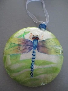 1600C *          DRAGONFLY  ~ CAPIZ SHELL ORNAMENT         - Picture 1 of 2