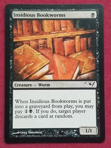 Magic The Gathering COLDSNAP THEME DECKS INSIDIOUS BOOKWORMS black card MTG - Picture 1 of 2