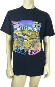 Homme Femme tee shirt Hollywood Graphic Black Size L $98 - Picture 1 of 5