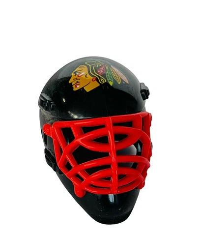 NHL Hockey Mini Goalie Face Mask Franklin Vending Machine vtg Chicago Blackhawks Cover