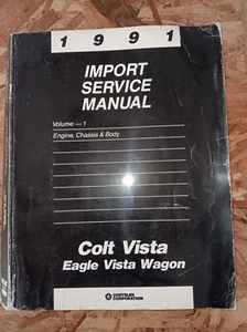 1991 Chrysler Corporation Import Colt Factory Shop Service Manual Repair Manual - Bild 1 von 1